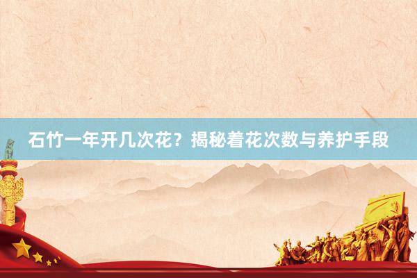 石竹一年开几次花？揭秘着花次数与养护手段